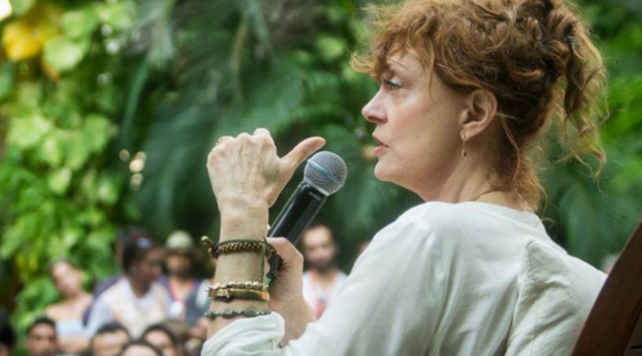 Sarandon señala que cuando está actuando con alguien lo importante es abrirse y escuchar. TWITTER / @_FICCI_