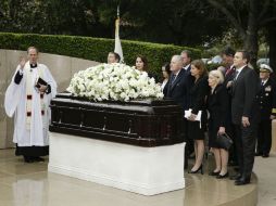 El servicio se llevó a cabo en la Biblioteca y Museo Presidencial Ronald Reagan, en Simi Valley. AP / C. Carlson