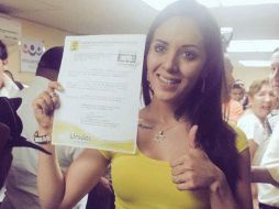 Aseguran que el partido no se fijó en Sandra por ser de la farándula. FACEBOOK / Shira Casar