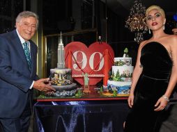 La lista de invitados  incluyeron a John Travolta, Bruce Willis y Lady Gaga. TWITTER / @itstonybennett