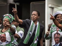 Lungu fue elegido para un mandato de cinco años y deberá afrontar una dura crisis económica por la que atraviesa el país. AFP / G. Guercia