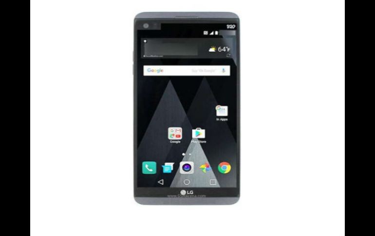 El LG V20 es también el primer dispositivo en el mundo que viene con el sistema operativo Android 7.0 Nougat precargado. ESPECIAL / gsmarena.com