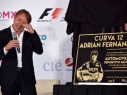 ''Fueron 32 años de carrera y agradezco este reconocimiento en vida'', dijo Fernández. TWITTER / @HoraciodelaVega