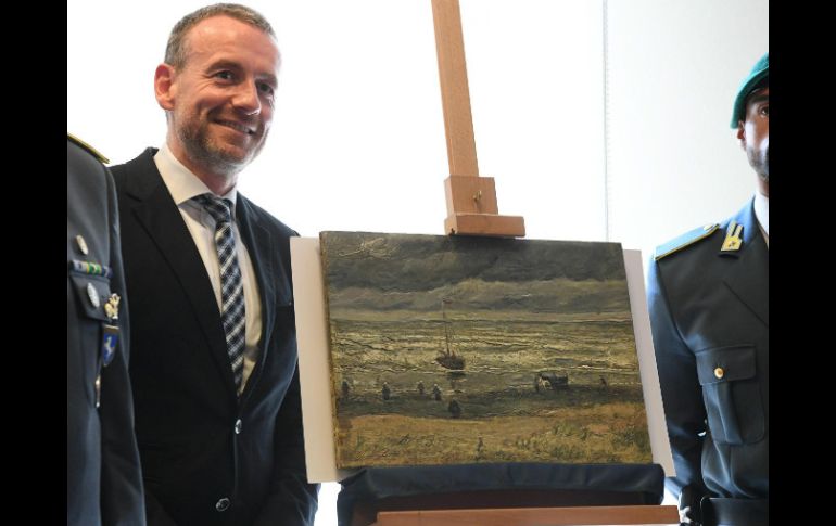 '''La playa de Scheveningen'' mide 51 por 34 centímetros y fue realizada en el primer periodo creativo el artista. EFE / C. Fusco