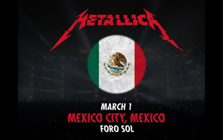 La venta general comenzará el viernes 25 de noviembre. TWITTER / @Metallica