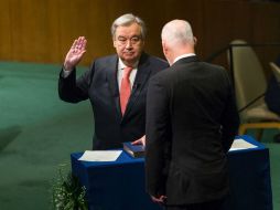 Guterres fue elegido por la Asamblea General por aclamación y asumirá el 1 de enero. AP / ARCHIVO