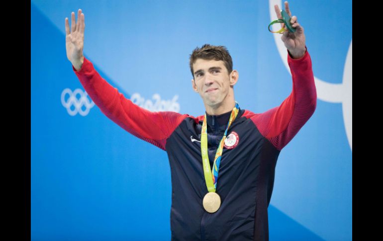 A sus 31 años, el más grande nadador de la historia, Michael Phelps, es ''el retirado del año''. MEXSPORT / ARCHIVO