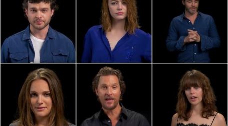 Natalie Portman, Chris Pine y Emma Stone figuran entre los artistas que se prestaron a hacer el video. YOUTUBE /  W magazine