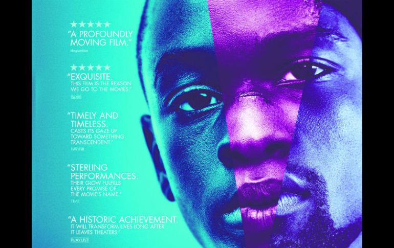 Póster promocional de la película 'Moonlight', que ya se proyecta en nuestra ciudad. ESPECIAL /