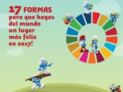 Los pequeños azules se unieron a la ONU y el Fondo de Naciones Unidas para la Infancia (Unicef) para mejorar el mundo. TWITTER / @ONU_es