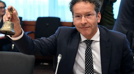 Dijsselbloem explicó que mantuvieron ‘una primera discusión en profundidad sobre la cuestión de la sostenibilidad de la deuda’. AFP / E. Dunand