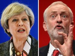 Las encuestas de opinión reflejan que la ventaja inicial del partido de May se ha ido estrechando ante el de Corbyn. AFP / J. Thys / P. Ellis