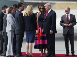 Donald Trump se reunirá esta tarde será con la anfitriona de la cumbre, Angela Merkel. EFE / F. Vogel