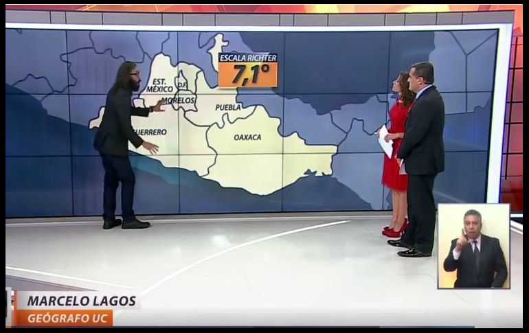 Lagos identificó cuáles fueron las zonas más afectadas por el terremoto y los orígenes de éste.