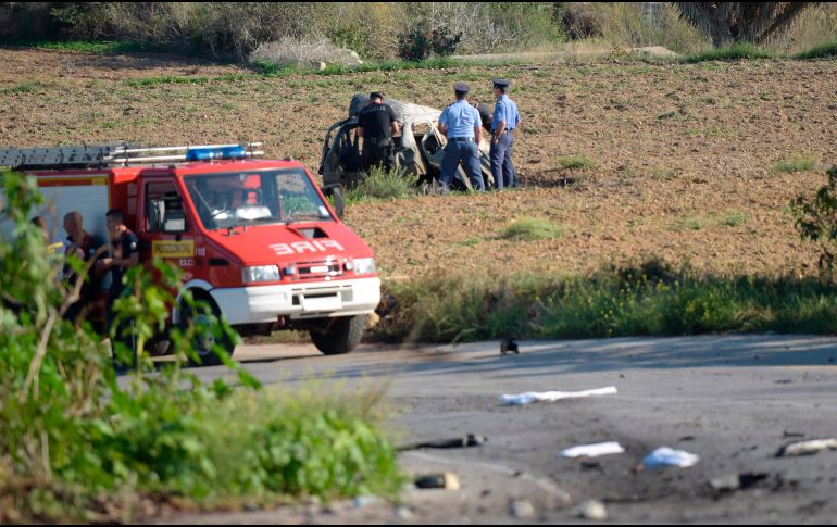 El primer ministro indicó que la muerte de Caruana fue resultado de un “ataque salvaje” que representaba un ataque contra la libertad de expresión. AFP