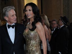 El romance con Michael Douglas ha sobrepasado las crisis e incluso enfermedades de ambos. AFP/Archivo