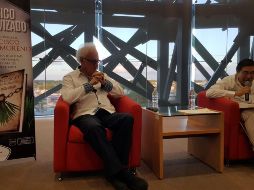 Para hacer los cometarios de la novela estuvo presente en literato Ariel Avilés, experto en letras y promotor de la literatura de la región. TWITTER / @info_JorgeP