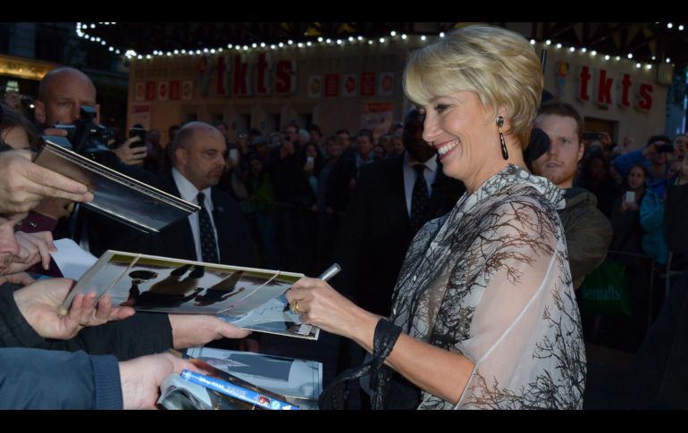 Emma Thompson. La actriz figura en la lista de condecorados de 2018. AP/ARCHIVO