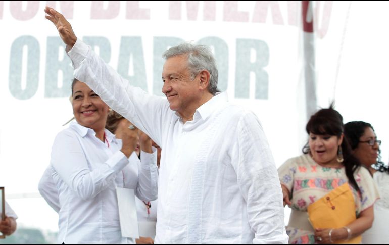 López Obrador aclaró que no lo va a marear el poder, por lo que siempre pide a la naturaleza y al creador que le den sabiduría y humildad. NTX / A. Monroy