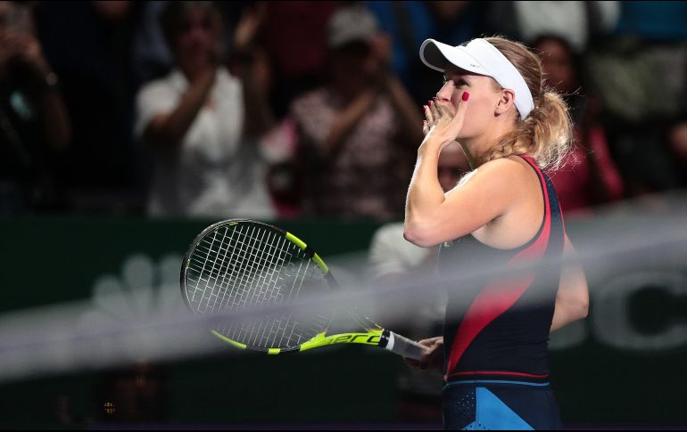 Con su derrota, Kvitova queda prácticamente eliminada, mientras Wozniacki (foto) se mantiene en la pelea por el título. EFE / W. Woon