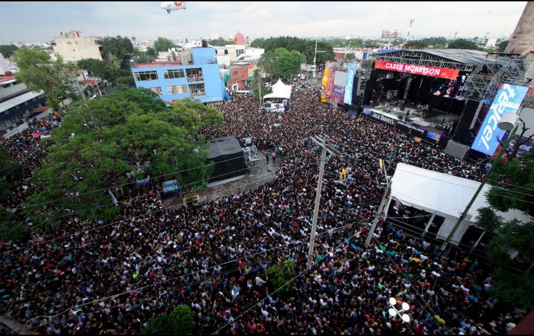Se espera que pasada la media noche, cuando concluya el concierto, la circulación en la zona quede abierta al paso. EL INFORMADOR/ ARCHIVO