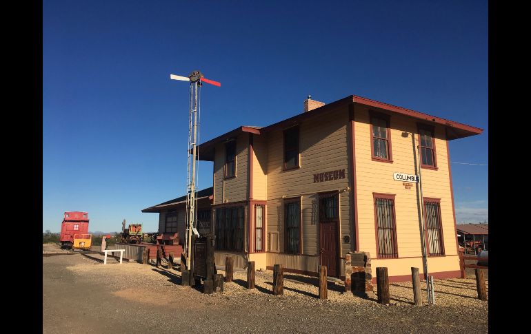 La histórica estación de trenes, una vez blanco de Pancho Villa en el ataque de 1916.