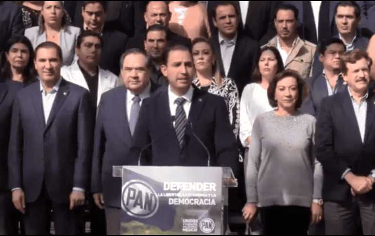 Eel presidente nacional del PAN, Marko Cortés Mendoza, aclaró que los diputados están en todo su derecho de disentir y protestar, pero descartó una estrategia conjunta. TWITTER / @AccionNacional