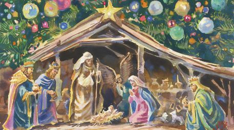 Nacimiento navideño, con sello mexicano