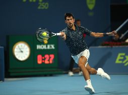 El serbio se medirá en la segunda ronda al húngaro Marton Fucsovics, número 36 del ranking mundial. AFP / K. Jaafar