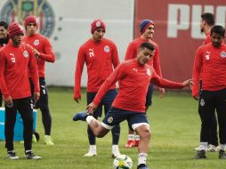 Alexis Vega dispara en las prácticas en Verde Valle. EL INFORMADOR /  F. Atilano
