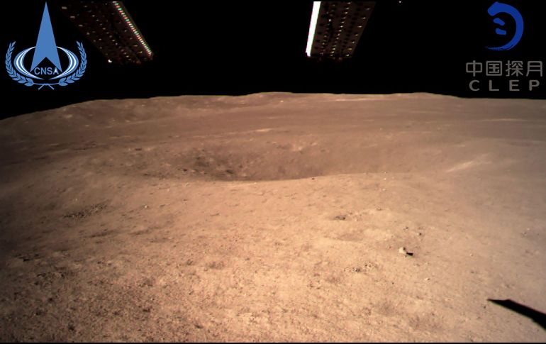 Chang’e-4. Primera imagen enviada por la sonda desde la Luna. AFP