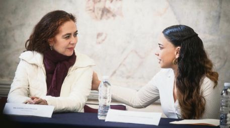 Adriana Cruz y Giovana Jaspersen trabajaran en conjunto por la cultura. CORTESÍA / SECRETARIA DE CULTURA