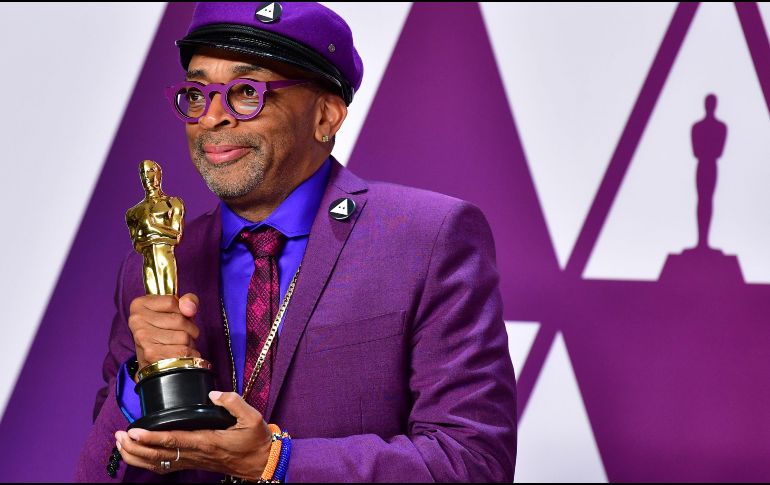 Lee se llevó a casa el galardón por mejor guion adaptado por ''BlacKkKlansman'', una historia sobre un policía negro que consiguió infiltrarse en los estratos más altos del Ku Klux Klan. AFP / F. J. Brown