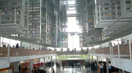 Biblioteca Vasconcelos. El recinto busca mantenerse como una de las principales instalaciones educativas. NOTIMEX
