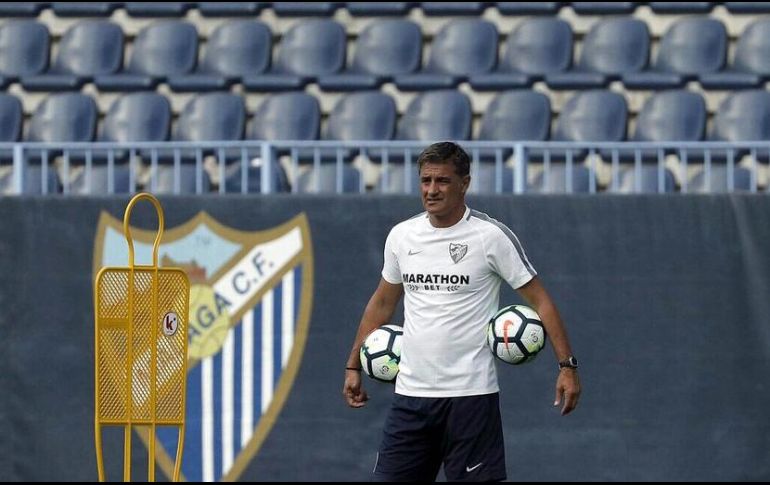 Michel González, ex jugador del Real Madrid, se asoma como uno de los principales nombres para dirigir a los universitarios. Su trabajo más reciente fue con el Málaga. TWITTER / @MichelGonzalez