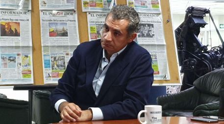 El diputado federal estuvo en esta casa editorial. EL INFORMADOR/F. Monclova