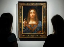 La pintura ha sido subastada hasta en 450 millones de dólares en 2017, marcando récord histórico. AFP