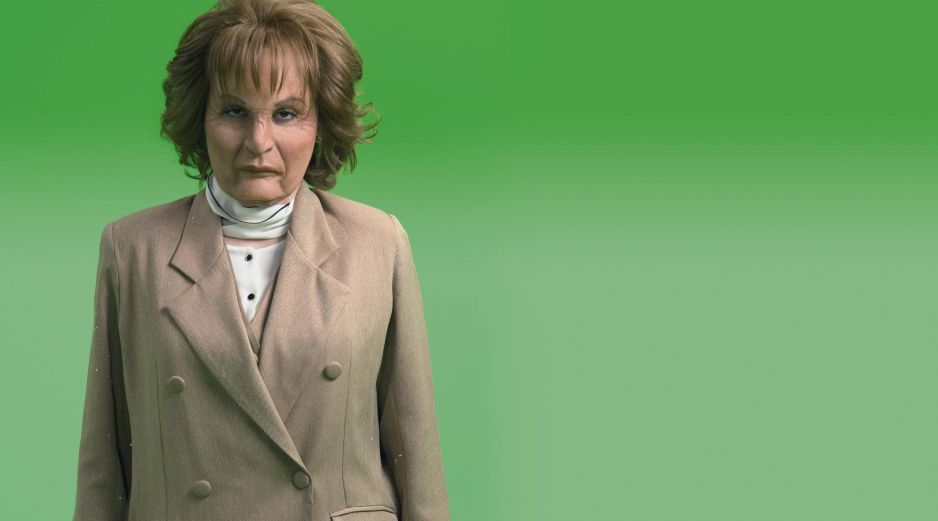 Maca Carriedo se divierte con el papel de Elba Esther Gordillo en “La parodia”, uno de los personajes que más retos le representa. CORTESÍA