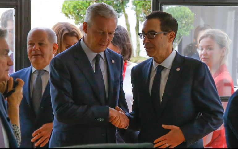 Al cabo de una noche de negociaciones, las siete principales economías del planeta llegaron a un consenso, presentado por la presidencia francesa como un 