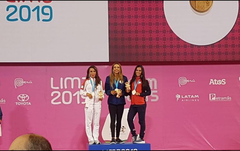 La salvadoreña Paulina María Zamora Cornejo y la chilena Macarena Belén Figueroa Miranda completaron el podio. TWITTER/@CONADE