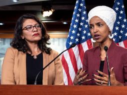 Según dijo Trump en Twitter, Talib (I) y Omar (D) ''odian Israel y a todo el pueblo judío y no hay nada que se pueda hacer o decir para cambiar sus mentes. (...) ¡Son una desgracia!''.EFE / ARCHIVO