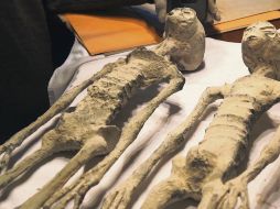 El hallazgo, realizado en 2017 en Perú, muestra a seres con tres dedos y cráneos alargados. CORTESÍA