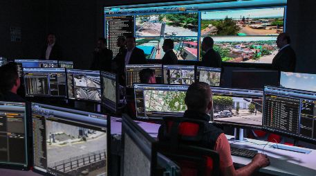 De las seis mil 327 cámaras de vigilancia instaladas, cinco mil 672 están en servicio, faltan 655 por funcionar. ARCHIVO