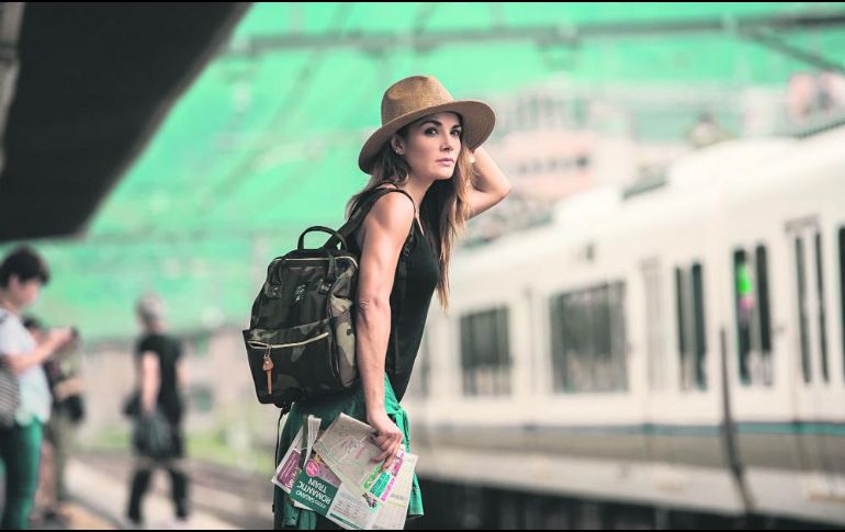 Trotamundos. En eso se ha convertido la actriz al transmitir sus experiencias de viaje. CORTESÍA