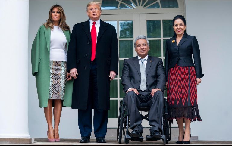 Lenín Moreno se convirtió en el primer presidente de Ecuador que visita la Casa Blanca en 17 años. EFE/J. Lo Scalzo