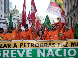 Los trabajadores luchan contra la privatización de activos de la empresa y por el despido de mil compañeros. AP/S. Izquierdo