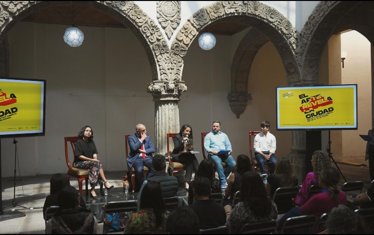 PRESENTACIÓN. Autoridades de Cultura Jalisco, Fundación Siemens y Goethe Institut ofrecieron detalles de la plataforma Espacios Revelados. CORTESÍA