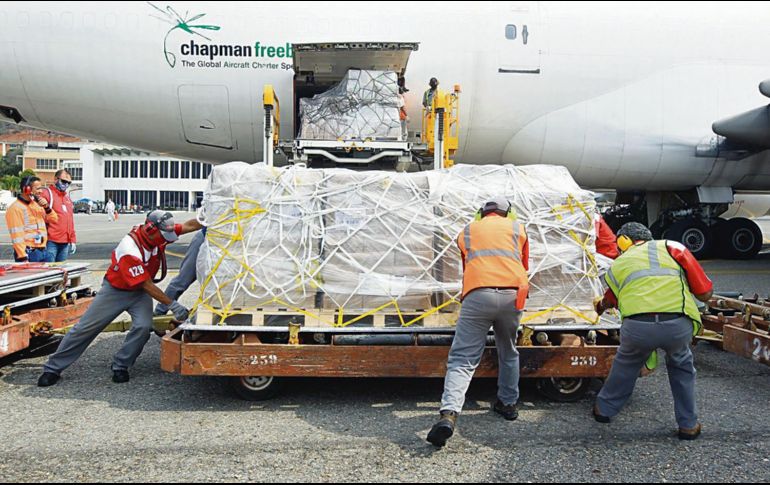 VENEZUELA. Naciones Unidas y Rusia enviaron ayer a ese país más de 90 toneladas de insumos médicos. EFE