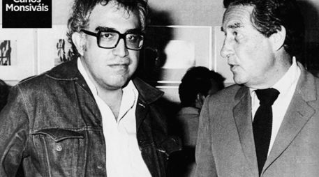 AUTORES. Carlos Monsiváis y Octavio Paz, en una imagen proporcionada por la familia Monsiváis. CORTESÍA