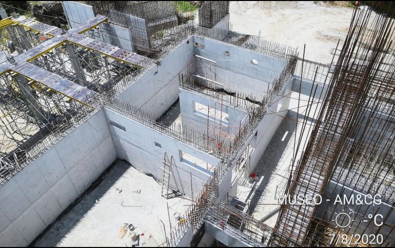 Obra. Para esta cuarta etapa de construcción quedarán listas las bases del museo. ESPECIAL